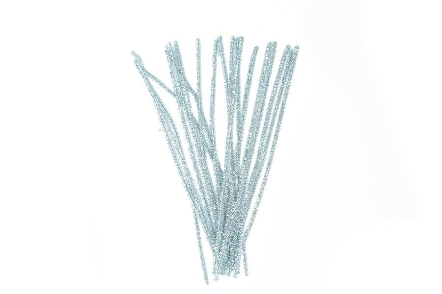 Simli Gümüş Şönil 30 cm