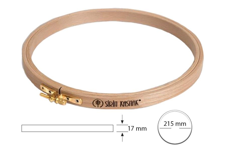 Şirin Kasnak Vidalı Geniş Gergef Nakış Kasnağı 209-6 21,5 cm