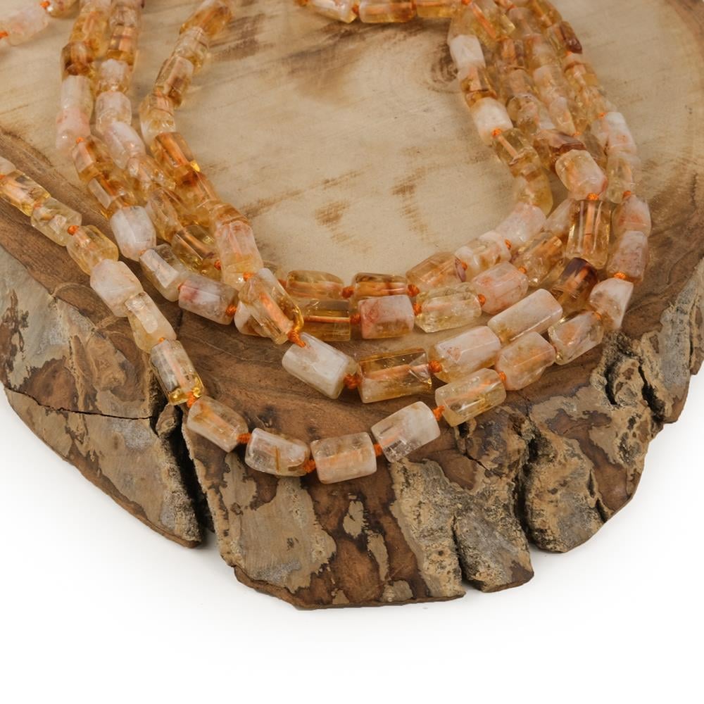 Sitrin Taşı Köşeli Silindir Doğal Taş Dizisi 10 mm