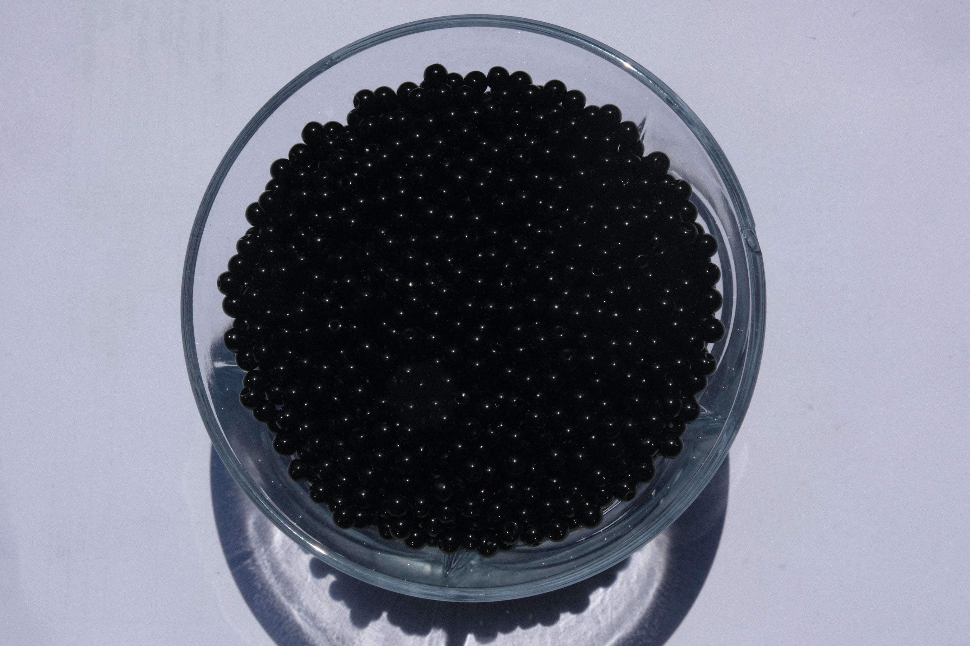 Siyah Cam İnci 3 mm  100 gr