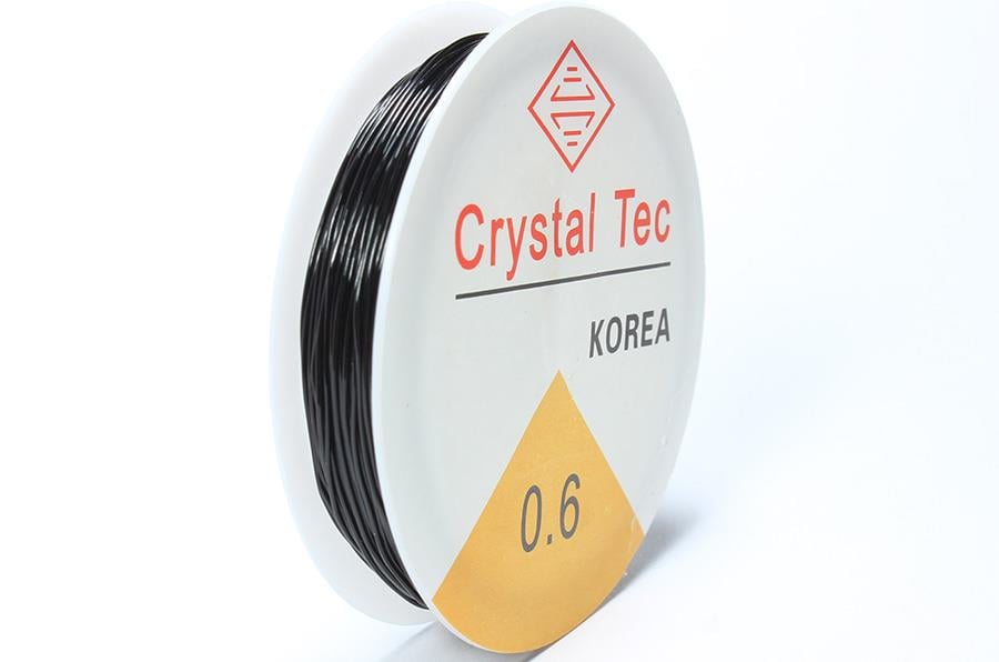 Siyah Lastikli Misina 0.6 mm