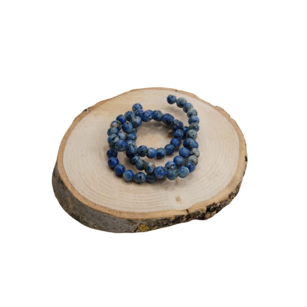 Sodalit Doğaltaş Boncuk Dizisi 6 mm Mantık ve Akıl Taşı 
