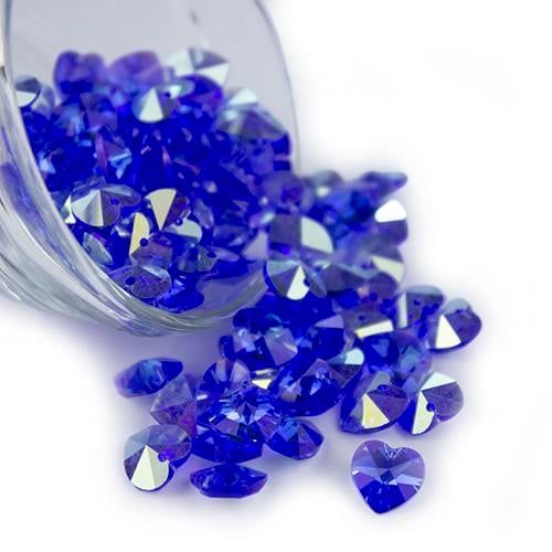 Swarovski Kristal Boncuk 10 mm 20 Gr Janjanlı Kalp Model-04