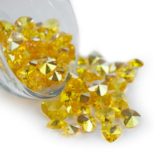 Swarovski Kristal Boncuk 10 mm 20 Gr Janjanlı Kalp Model-02
