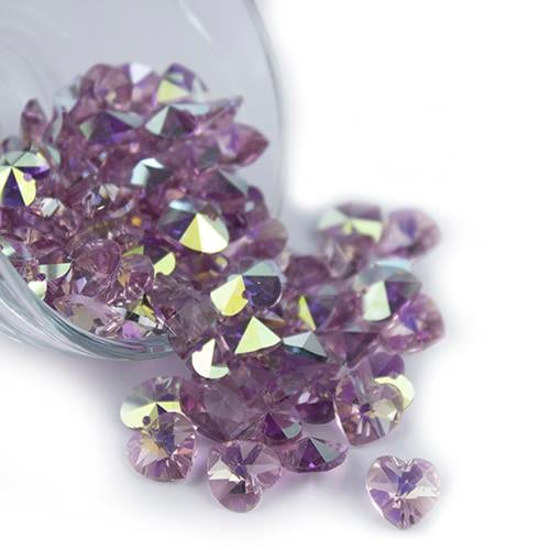 Swarovski Kristal Boncuk 10 mm 20 Gr Janjanlı Kalp Model-07