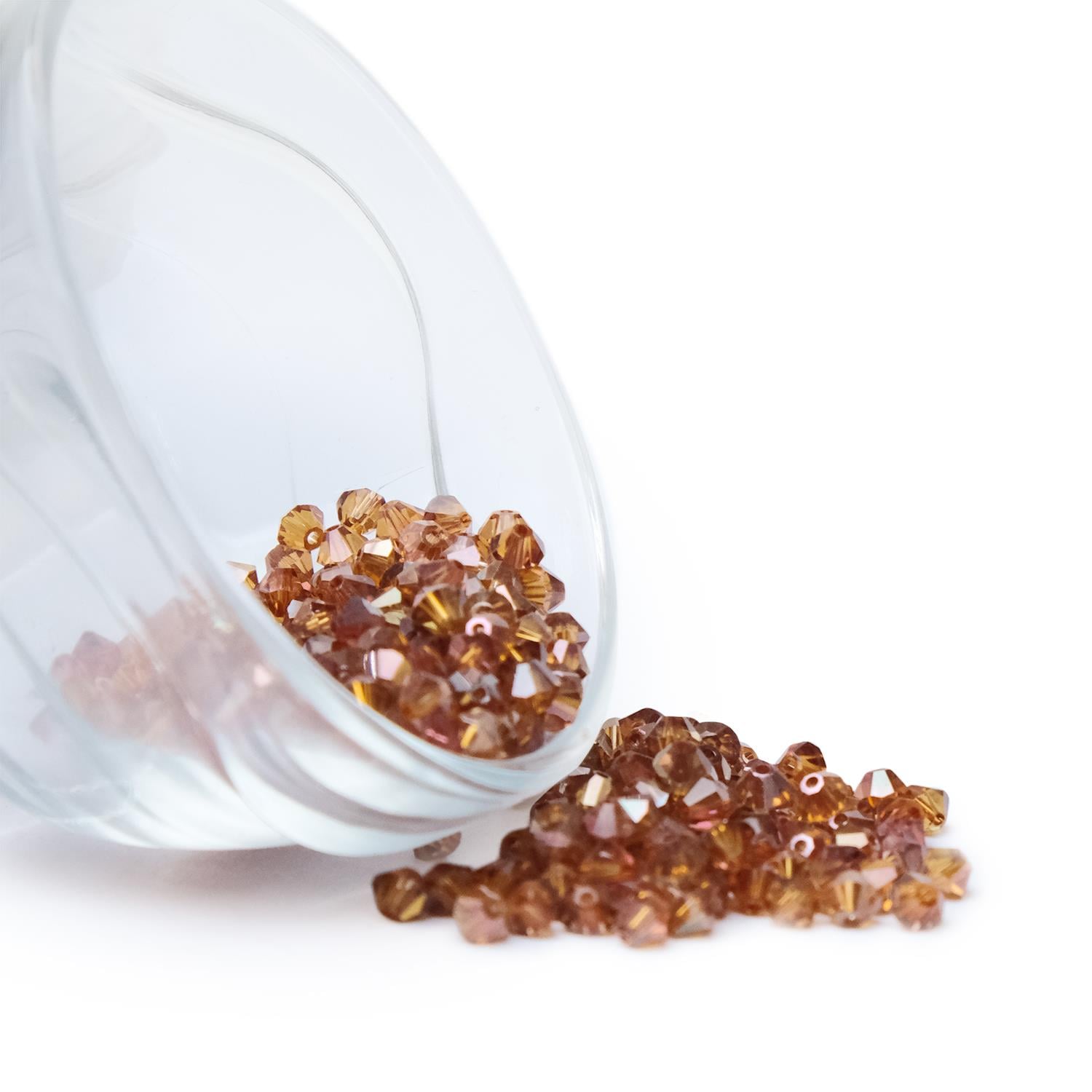 Swarovski Kristal Boncuk 4 mm Açık Kahve