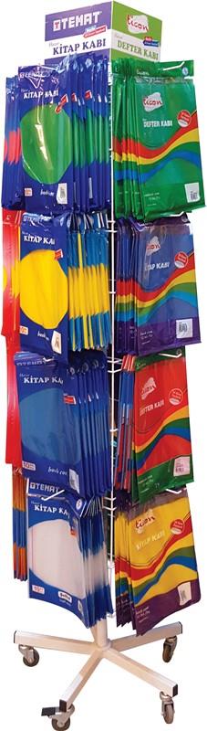 Ticon Tek Kenarlı Yapışkanlı Hazır Kitap kabı 10 lu Şeffaf