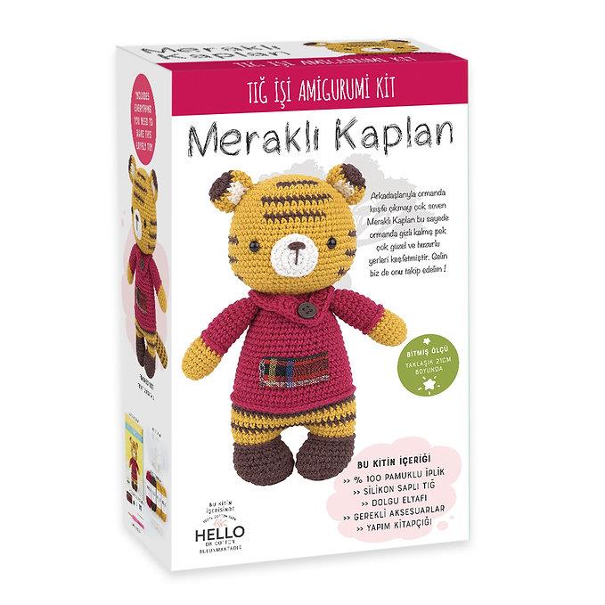 Tığ İşi Amigurumi Kit Meraklı Kaplan