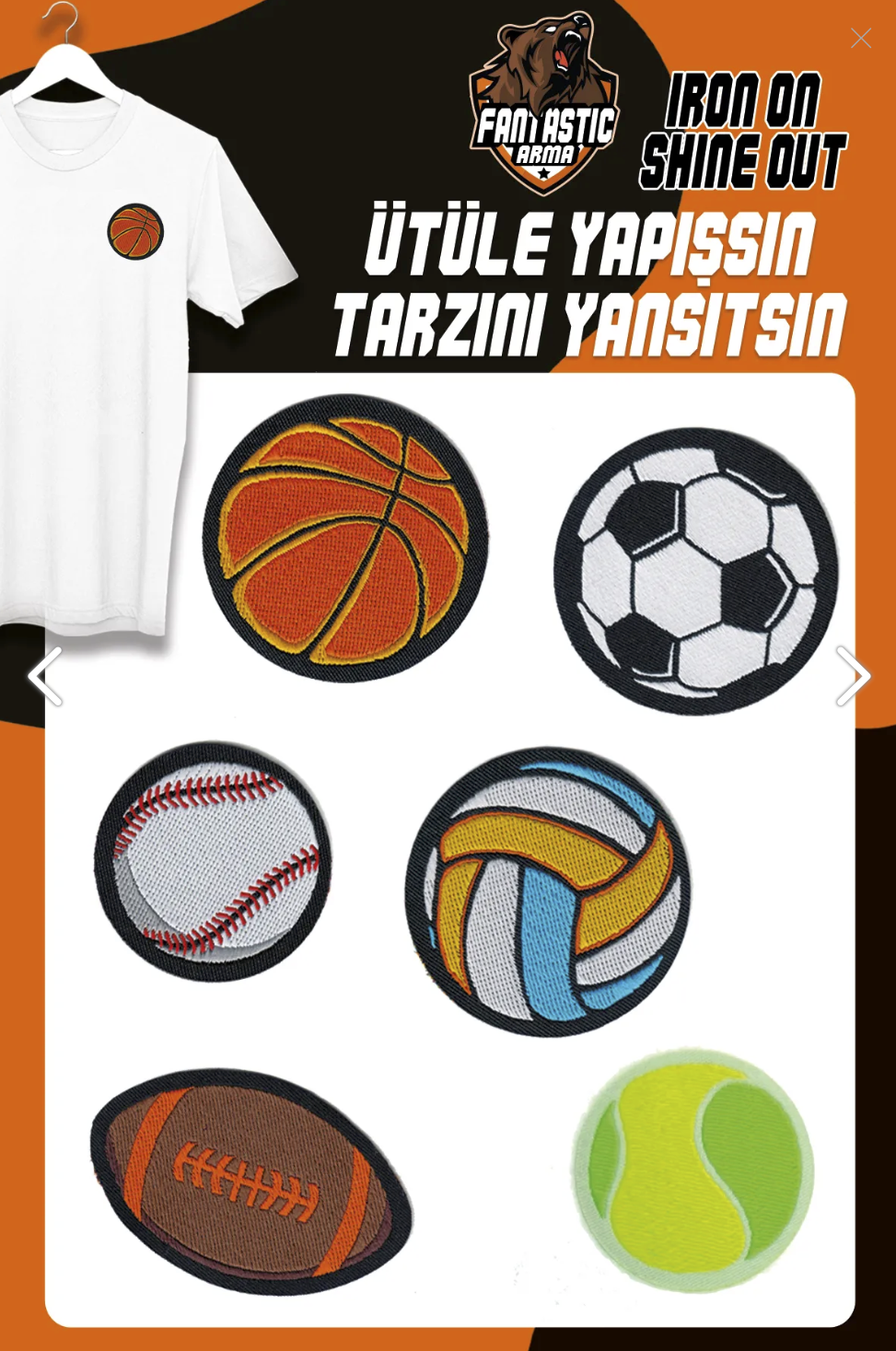 Ütü Ile Yapışan Dokuma Arma Seti Patch Yama Top Modeli