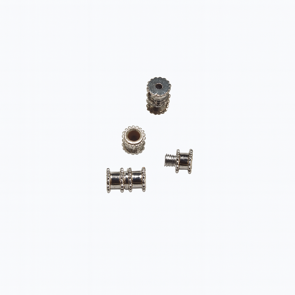 Vidalı Takı Klipsi Nikel Kaplama 3 Adet