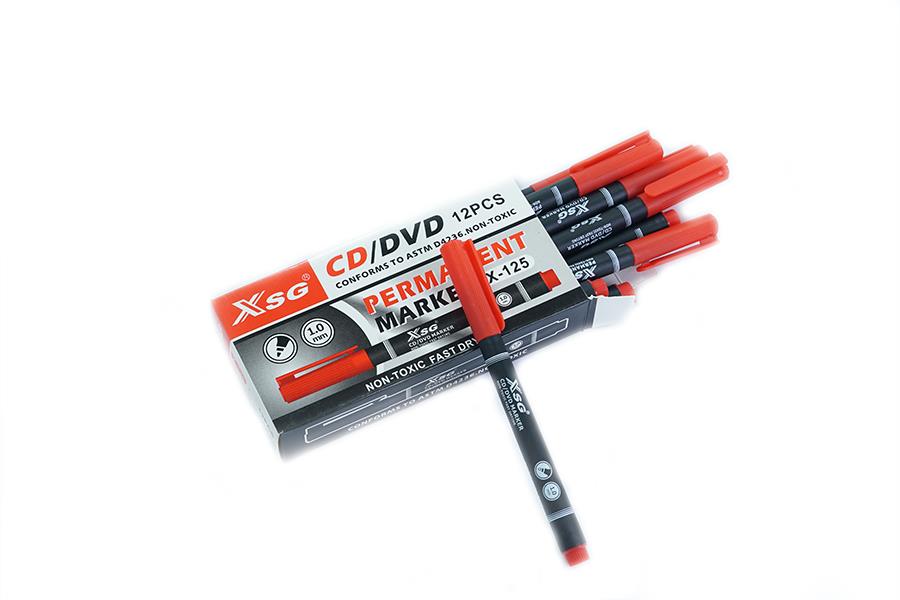 XSG CD/DVD ASETAT KALEMİ KIRMIZI