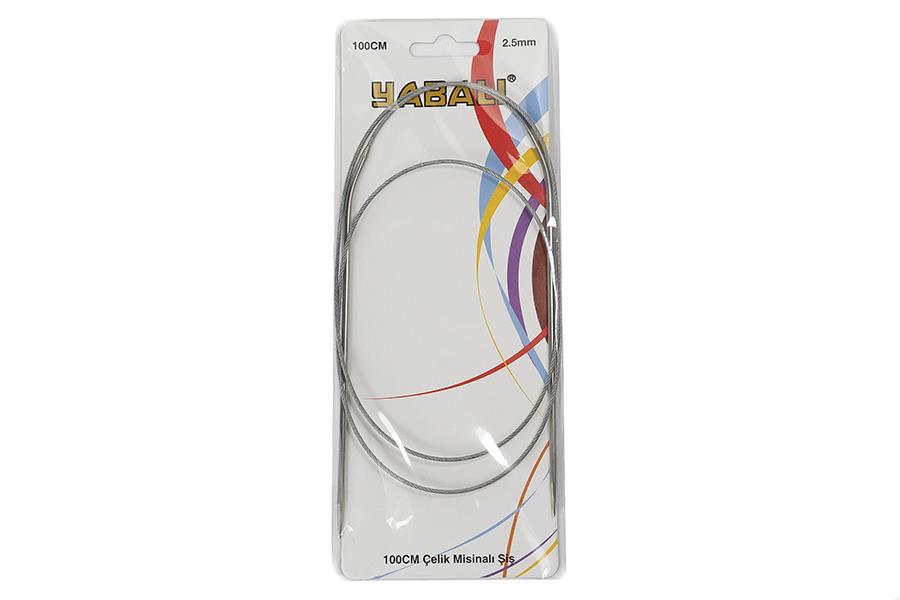 Yabalı 100 cm Çelik Misinalı Şiş 2.5 mm