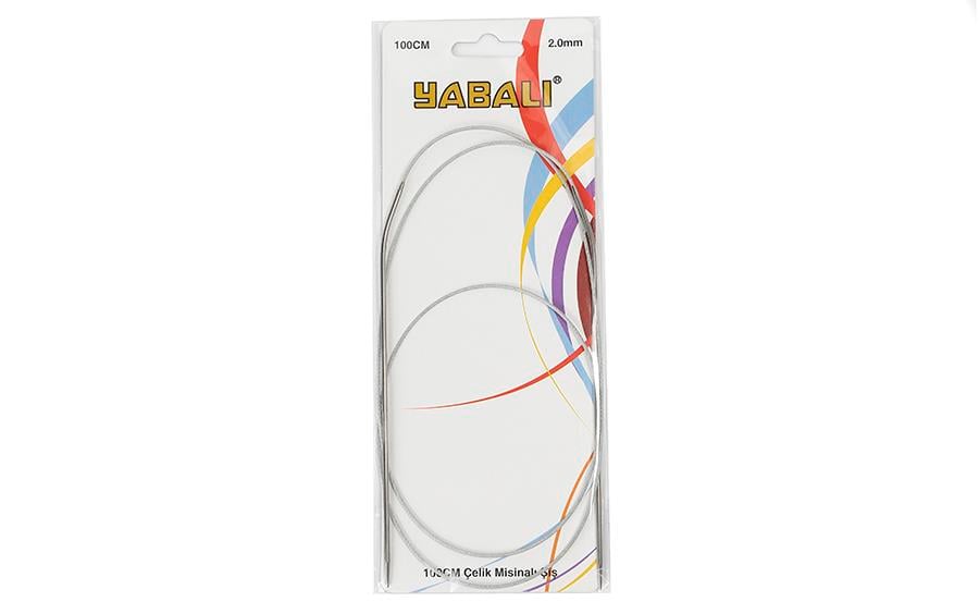 Yabalı 100 cm Çelik Misinalı Şiş 2 mm