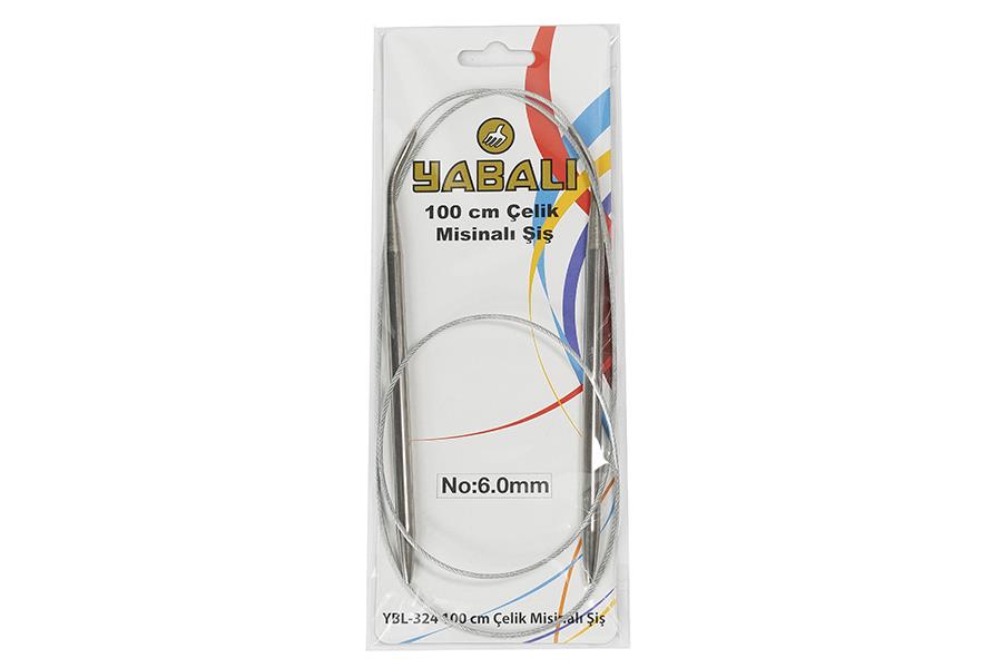 Yabalı 100 cm Çelik Misinalı Şiş 6 mm