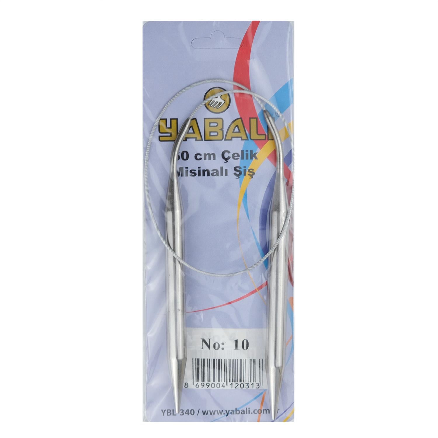 Yabalı 60 cm Çelik Misinalı Şiş 10 mm
