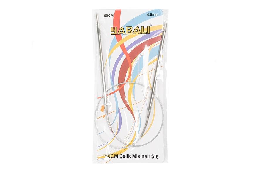 Yabalı 60 cm Çelik Misinalı Şiş 4,5 mm