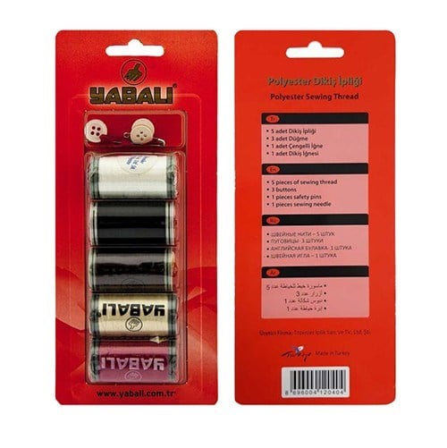Yabalı Dikiş İpi Seti Blister 5 Li YBL-133