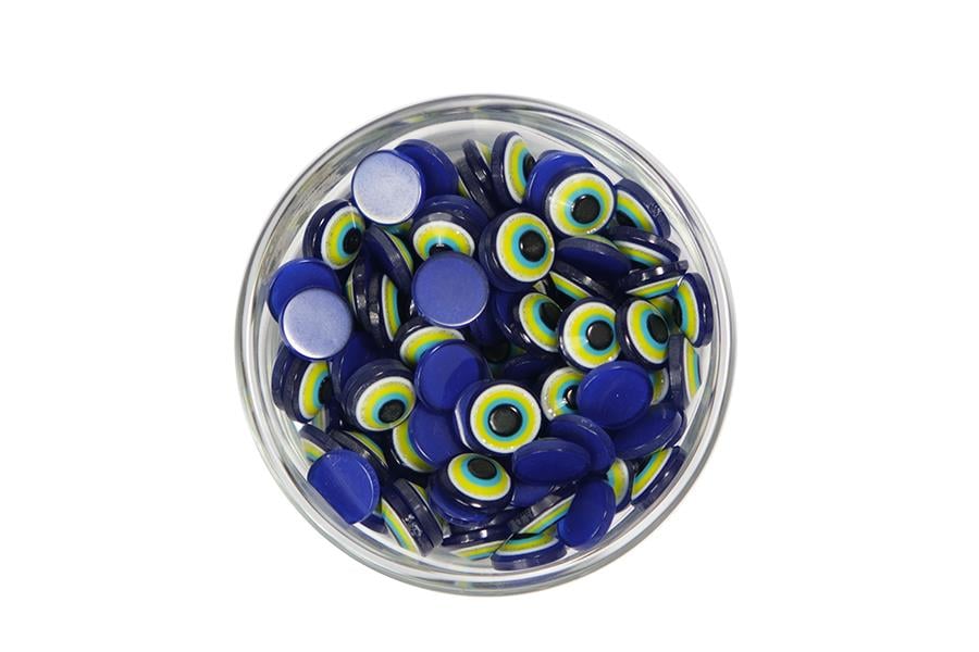 Yapıştırma Nazar Boncuğu 10 mm Sarı