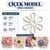  Çiçek Model Örgü Aparatı 4 CM  Beyaz Plastik 10’lu Paket