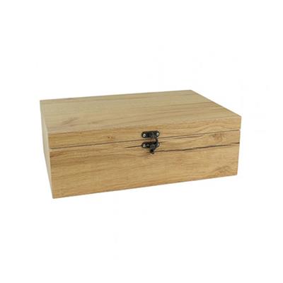 Dekoratif Hediyelik Klipsli Ahşap Kutu-Orta Boy