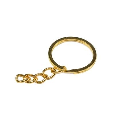 Ekonomik Metal Anahtarlık Halkası Sarı Renk 100 Adet Amigurumi Ve Makrome Anahtarlık Halkası