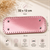 Parlak Açık Pembe Çanta Tabanı 32 × 12 cm – Hazır Delikli, 4 Metal Ayaklı