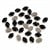 Siyah Oval Dikme Taş 10 × 14 mm – 100 Adet
