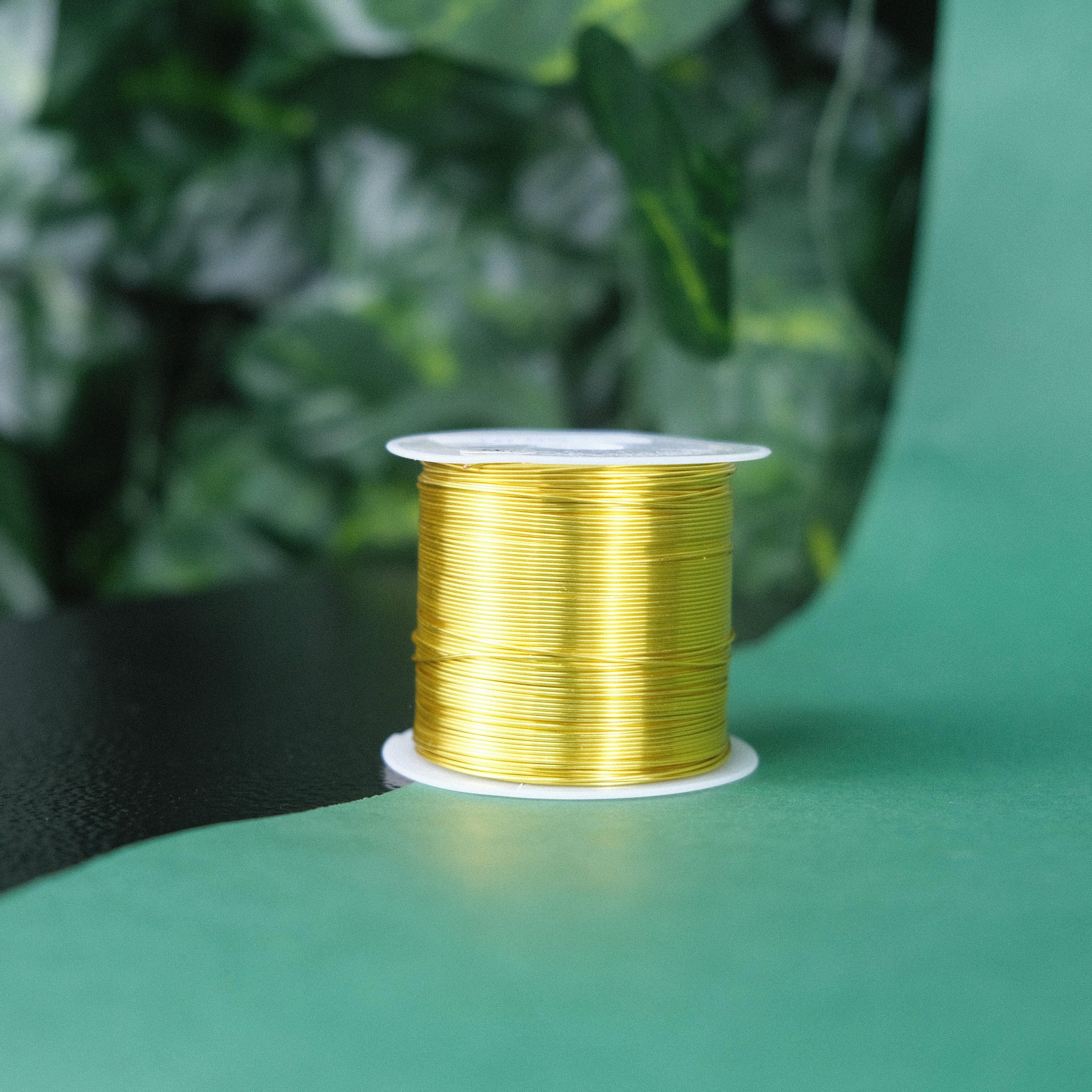 0.6 MM Bakır Tel Gold Takı Teli Filografi Teli Çiçek Teli 100 Gram