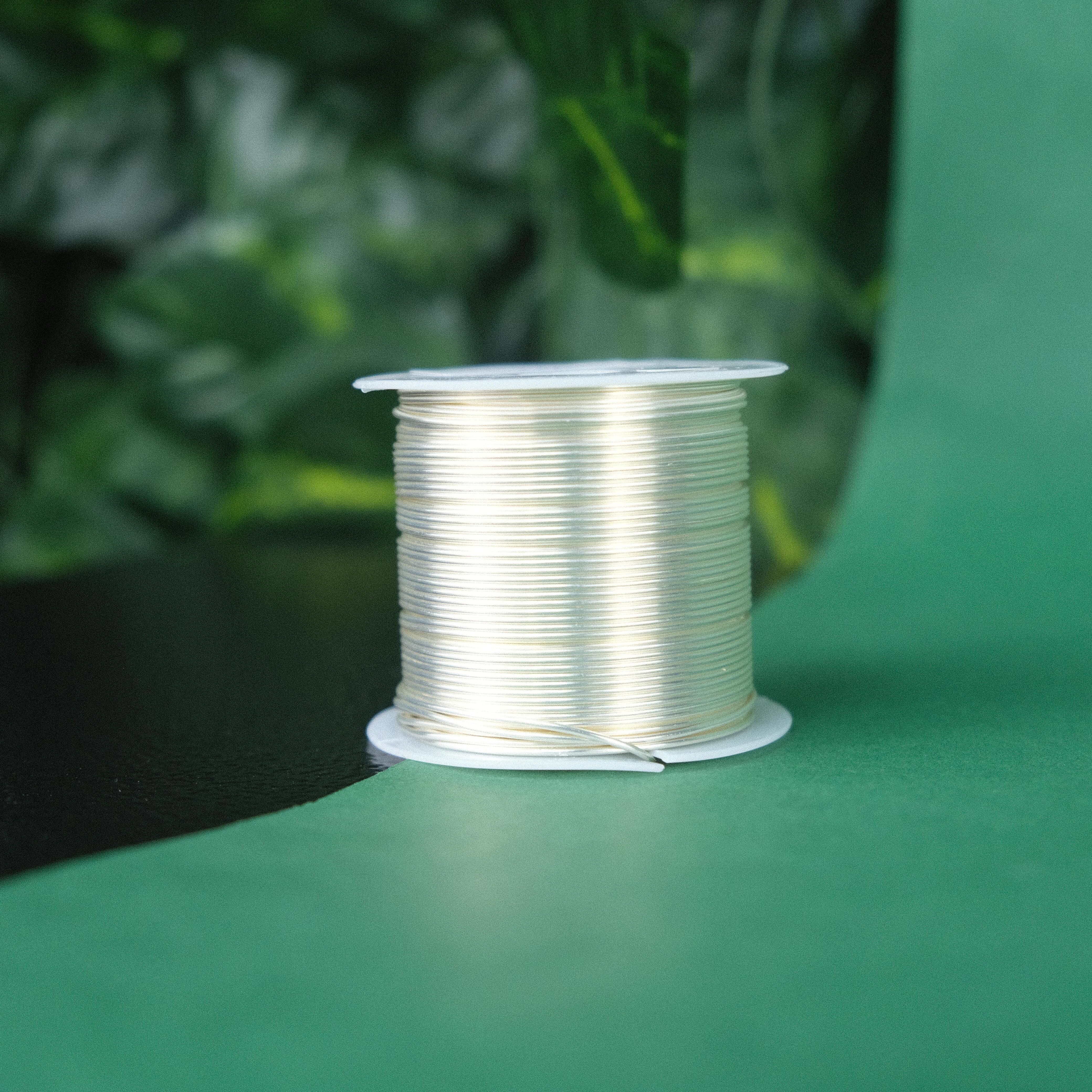 1.0 MM Bakır Tel Gümüş Takı Teli Filografi Teli Çiçek Teli 100 Gram