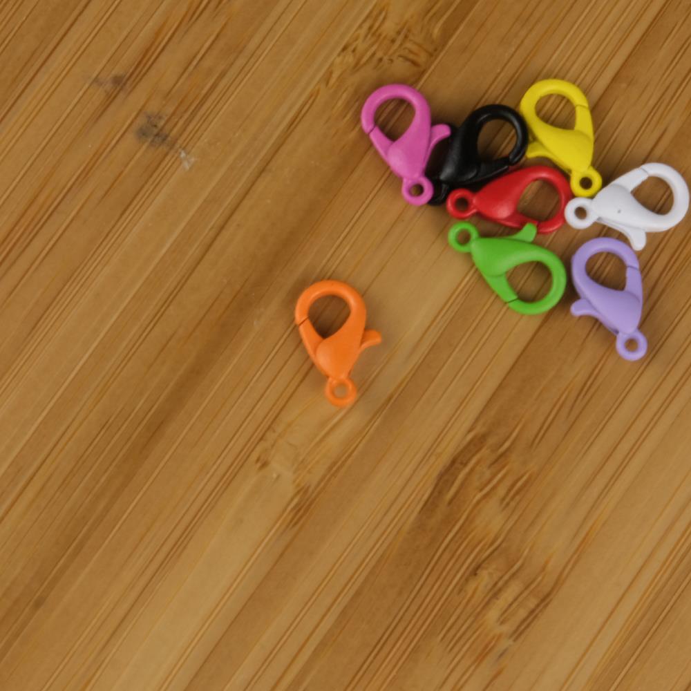 12 mm Karışık Renk Papağan Klips Takı ve Aksesuar Klipsi 25 Adet 
