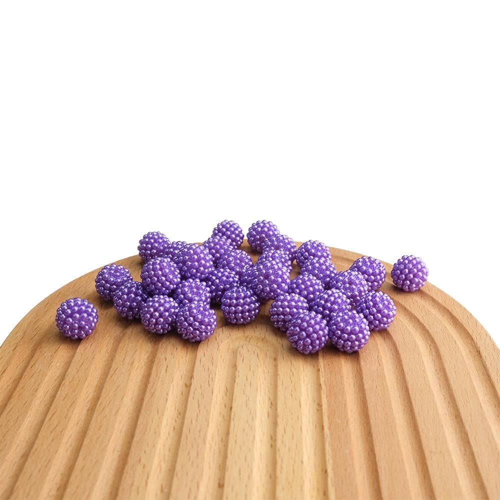 14 Mm Böğürtlen İnci Mor 500 Gr Böğürtlen Boncuk