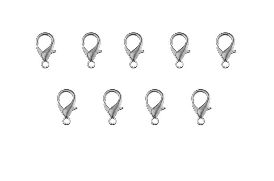 18 mm Nikel Renk Papağan Klips 10 Adet