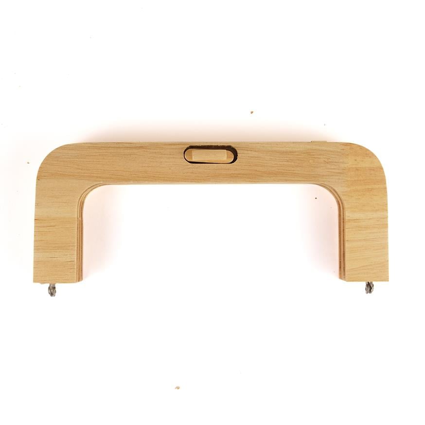 20 Cm Ahşap Çanta Bursu Çevirmeli Aksesuarlı Krem