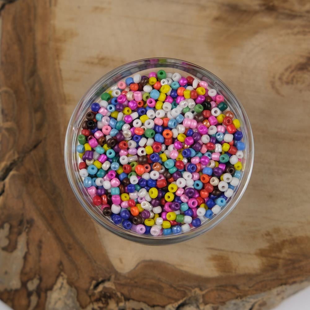 ABC Kum Boncuk Karışık Renk 3 mm 500 Gram 8/0 - K9993A