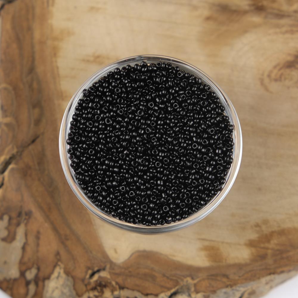 ABC Kum Boncuk Siyah 2 mm 500 Gram 12/0 - 49