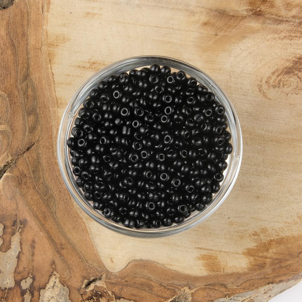 ABC Kum Boncuk Siyah 4 mm 500 Gram 6/0 - 49