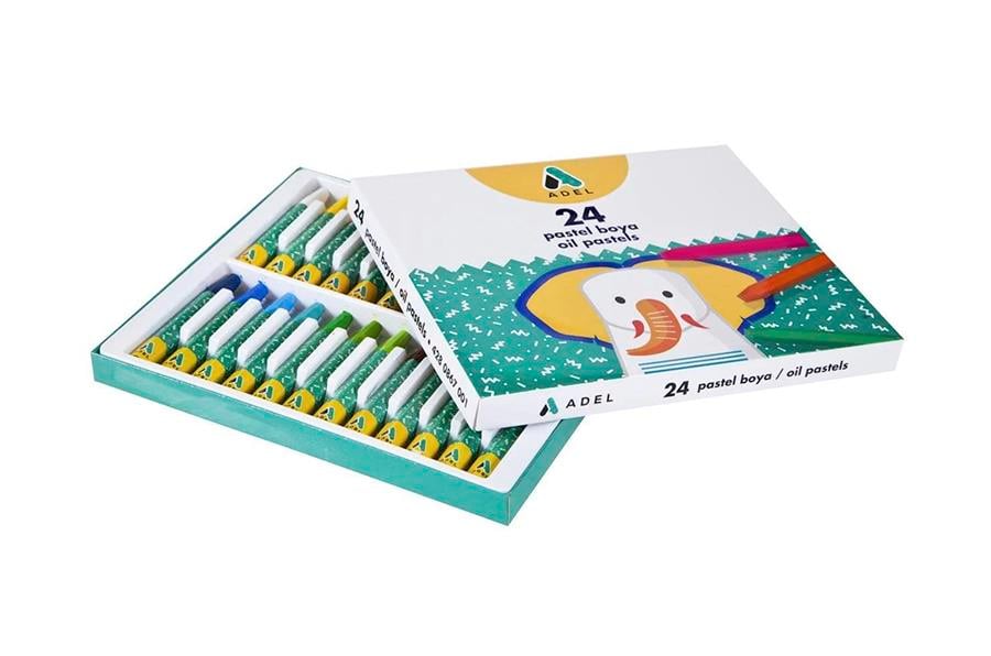 Adel 24 Renk Pastel Boya