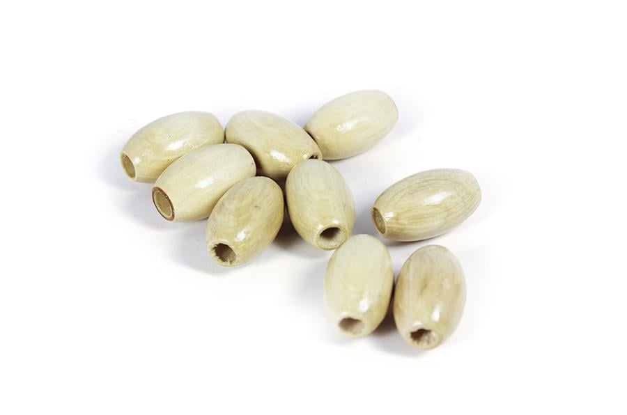 Ahşap Krem Renk Zeytin Boncuk