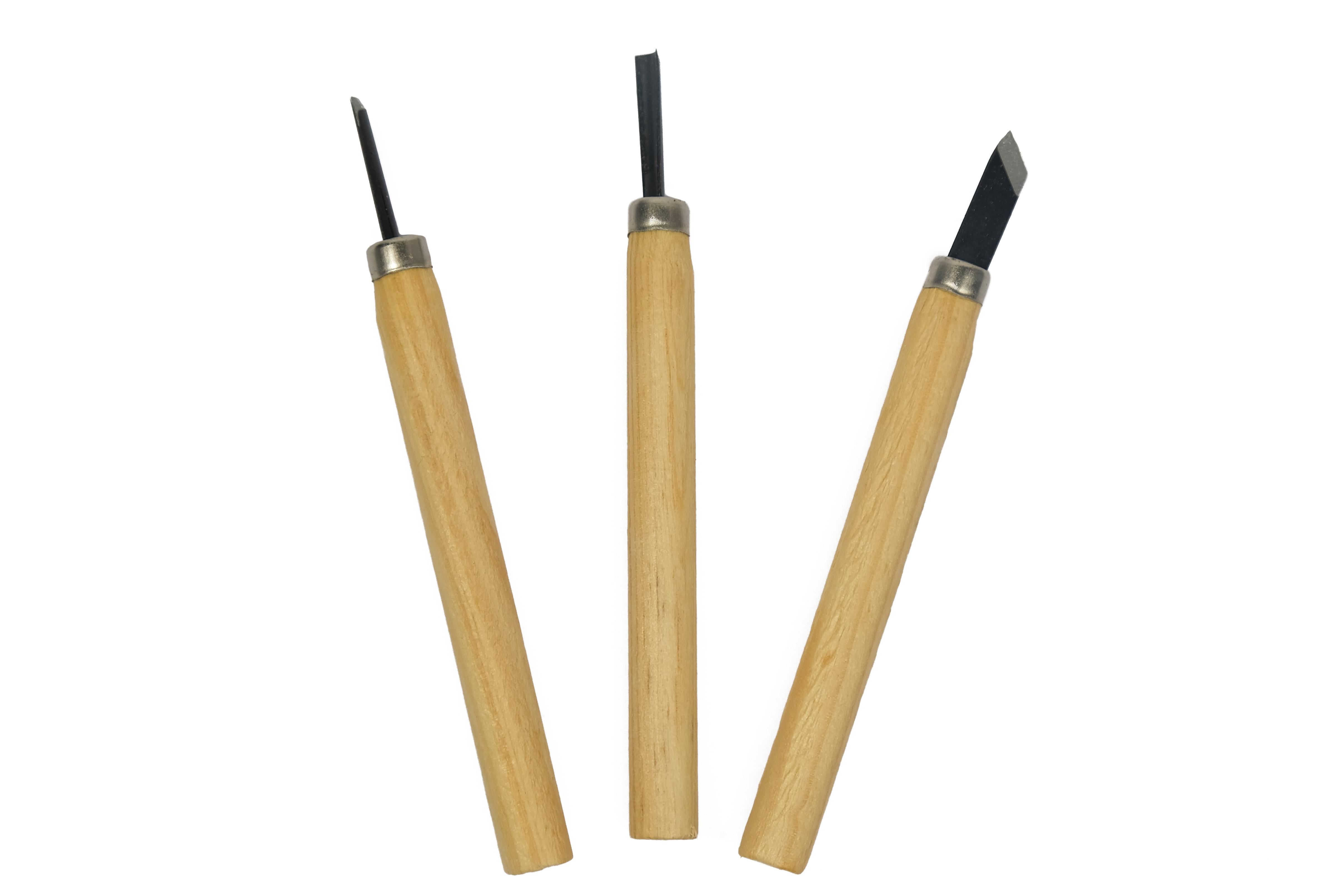 Ahşap Oyma Seti 3'lü