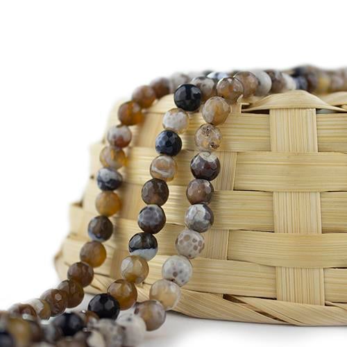 Akik  Kahve Tonları 8 mm