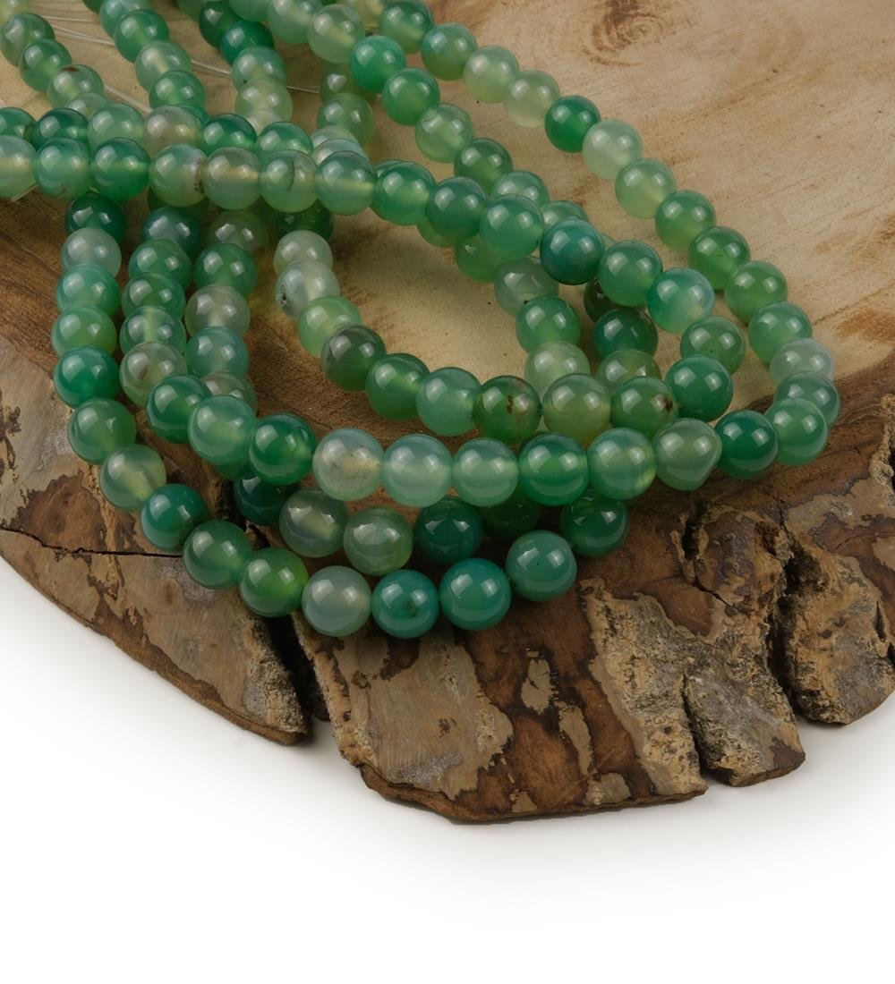 Akik Taşı Doğal Taş Dizisi 8 mm Model-22