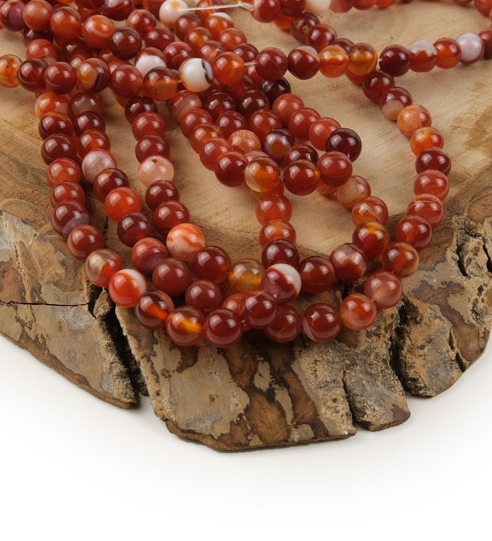 Akik Taşı Doğal Taş Dizisi 8 mm Model-23