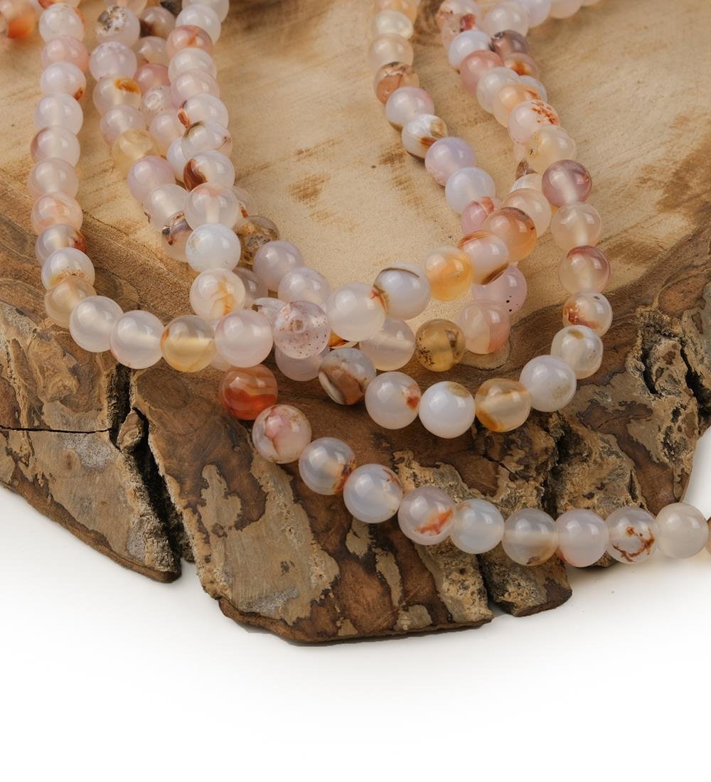 Akik Taşı Doğal Taş Dizisi 8 mm Model-20