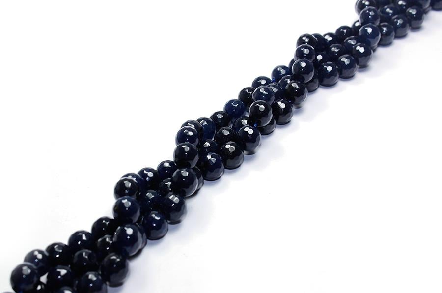 Akik Taşı Doğal Taş Dizisi Fasetli 8 mm