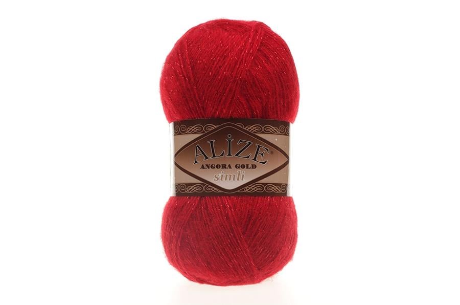 Alize Angora Gold Simli Kırmızı-106