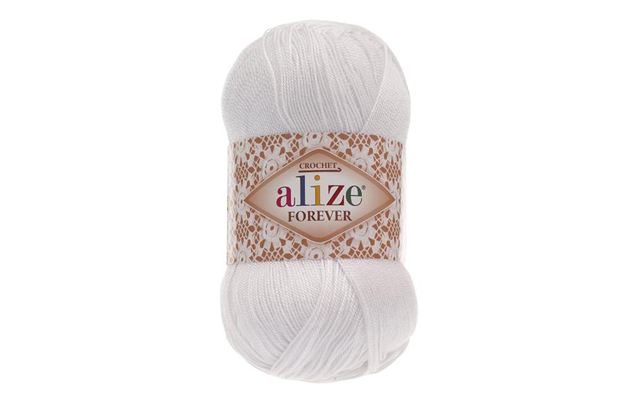 Alize Forever El Örgü İpi Beyaz-55