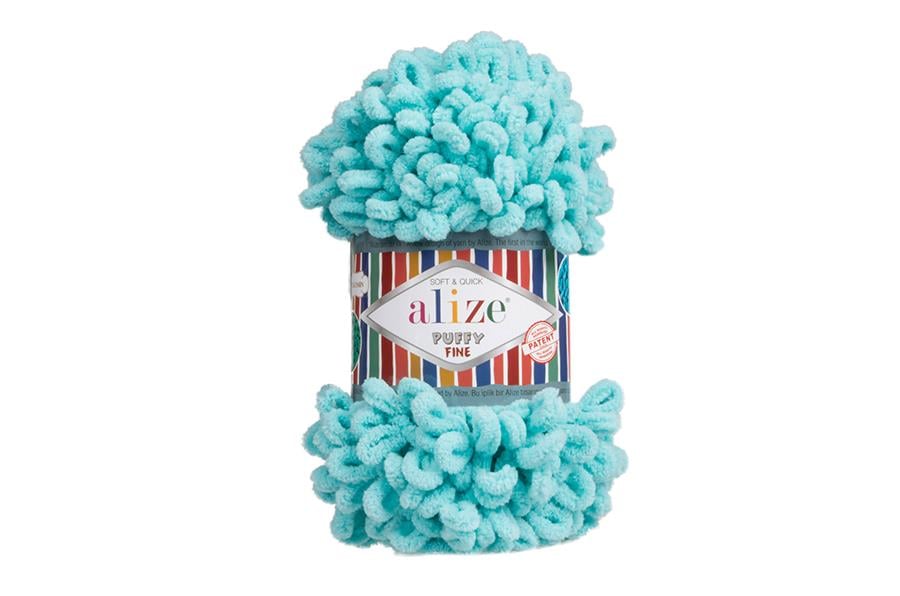 Alize Puffy Fine El Örgü İpi Turkuaz-263