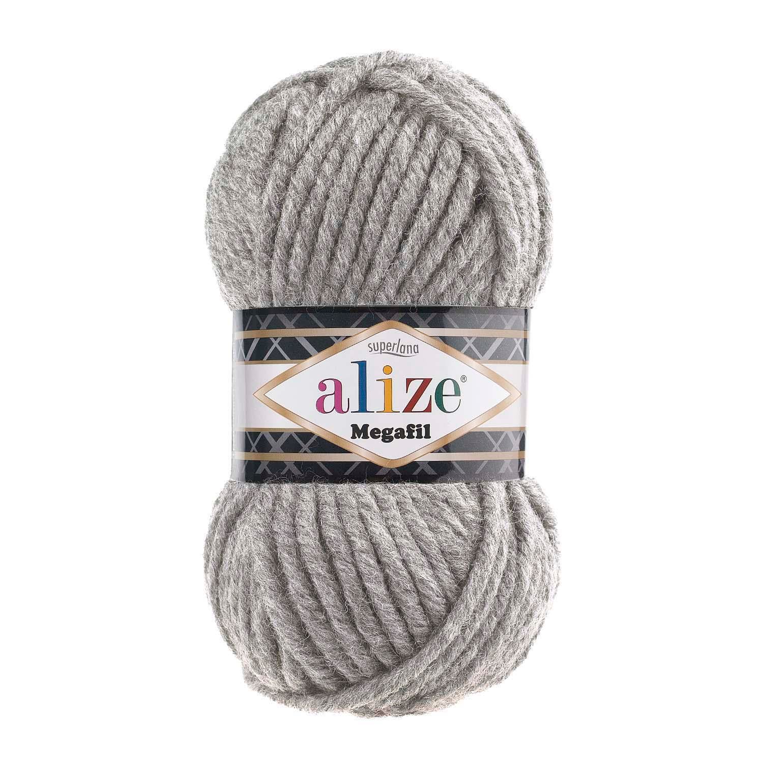 Alize Süperlana Megafil  21 Gri Melanj