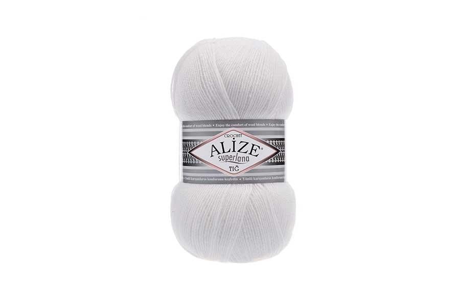 Alize Superlana Tığ Beyaz-55