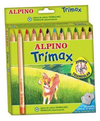 Alpino Trımax Jumbo Kuru Boya Kalemi 12'li